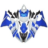 0497 Fairing Yamaha Yzf 600 R6 08 09 10 11 12 13 14 15 White Blue Kit-2